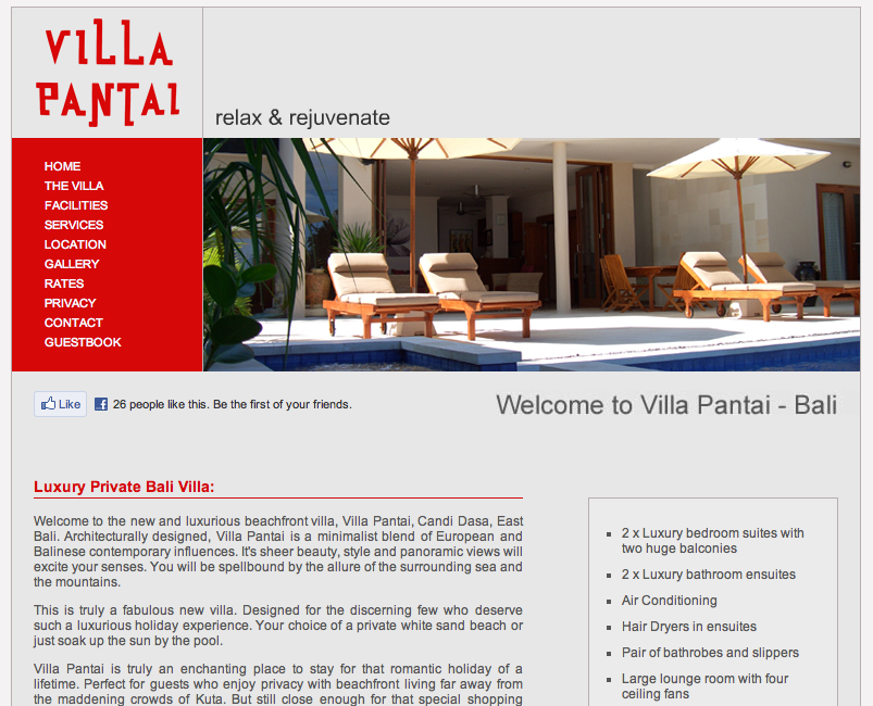 Villa Pantai Bali